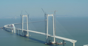 4k广州深中大桥全景航拍22秒视频