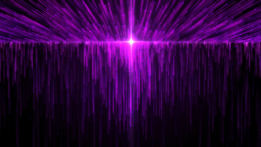 4K紫色唯美粒子舞台背景视频