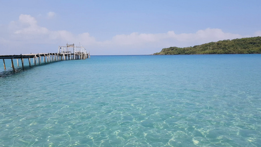 夏季清蓝海洋视频