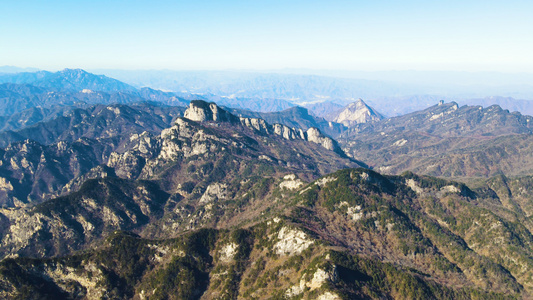 4K航拍河南老界岭5A级风景区视频