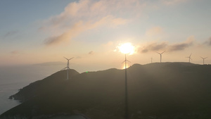 4k福建陆上风电风车新能源18秒视频