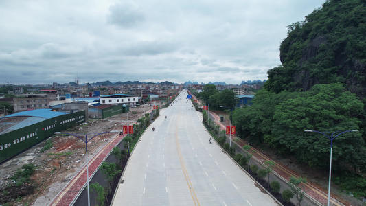 桂林城市拓展新修路视频