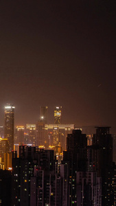 重庆解放碑商业CBD夜景延迟重庆美景视频