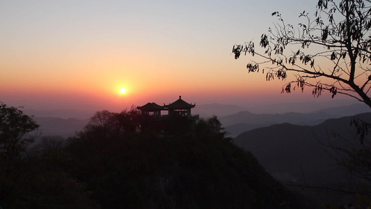 德清莫干山风景区日出视频