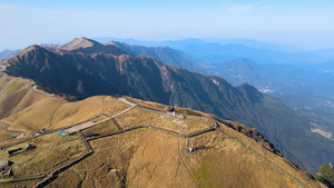 4K航拍武功山5A风景区金顶80秒视频