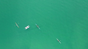 航拍皮划艇运动49秒视频