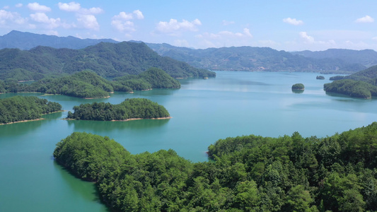 浙江杭州淳安县千岛湖风光视频