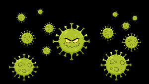 致病细菌的卡通性13秒视频