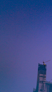 延时日出前后青岛五四广场城市高楼光线变化浮山湾视频
