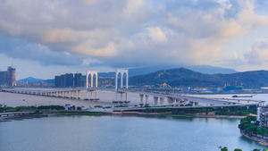 里程碑式的大陆城市风景14秒视频