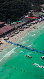 巴厘岛海边沙滩航拍自然风光视频