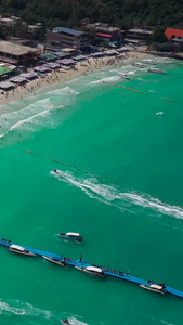 巴厘岛海边沙滩航拍自然风光视频