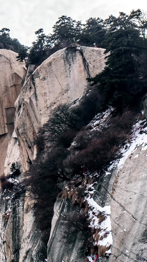 华山景区延时系列航拍华山16秒视频