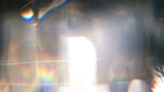 微距拍摄水晶或玻璃晶莹剔透的质感视频