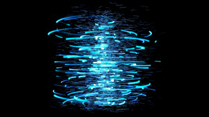 蓝色粒子光柱10秒视频
