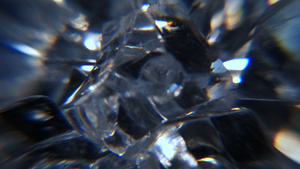 微距拍摄水晶或玻璃晶莹剔透的质感31秒视频