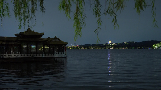 杭州西湖夜景4K视频视频