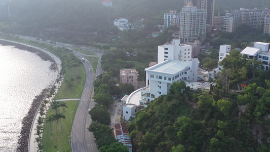 珠海岸边建筑视频