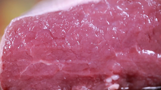 鲜嫩多汁的牛里脊瘦肉嫩肉视频