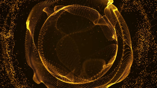 金色粒子背景视频视频