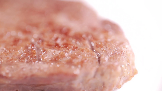 鲜嫩嫩肉牛排肉质肉汁视频