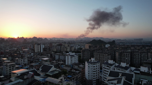 桂林城市火灾[火患]视频