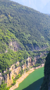 5A景区巫山小三峡滴翠峡航拍合集风景区视频