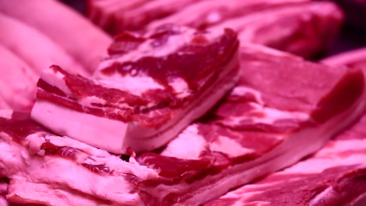 肉类生鲜市场买肉视频