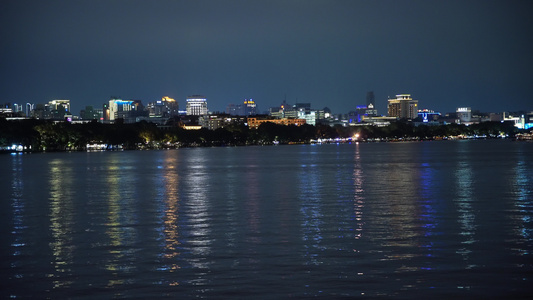 杭州西湖夜景4K视频视频