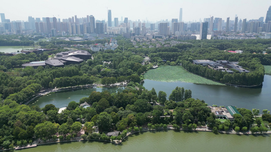 湖北武汉城市风光地标建筑航拍视频