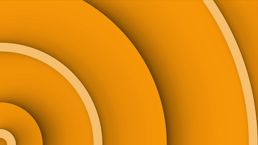 环绕背景动画 与橙色同心圆 从角落移动视频