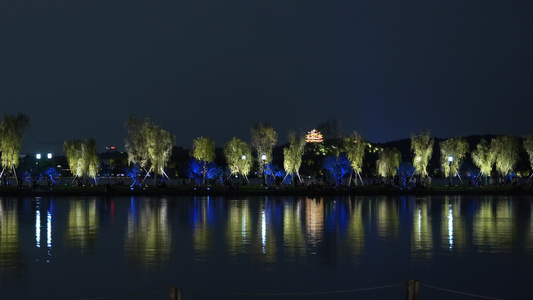 杭州西湖夜景4K视频视频