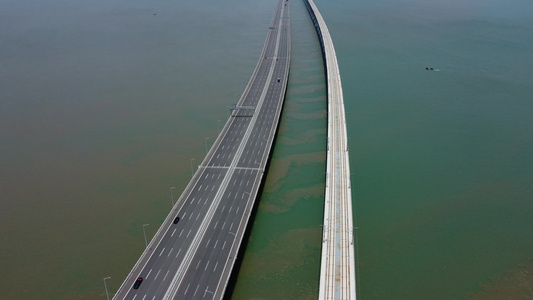 泉州跨海大桥航拍视频