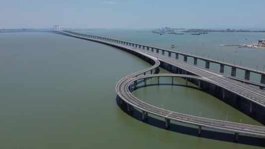 泉州跨海大桥航拍视频