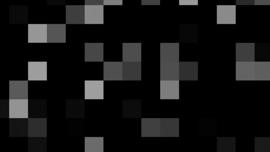 黑白方格闪烁动画元素视频