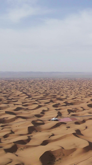 实拍宁夏沙坡头沙漠5A景点14秒视频