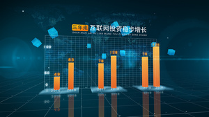 科技感高端数据图表48秒视频