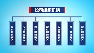 商务企业组织架构信息数据分类AE模板32秒视频