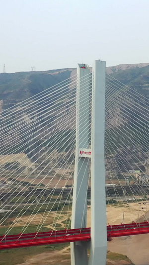 黄河上的大桥山西禹门口大桥母亲河37秒视频