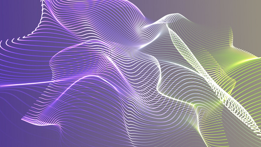 4K彩色抽象粒子流动动态背景视频视频