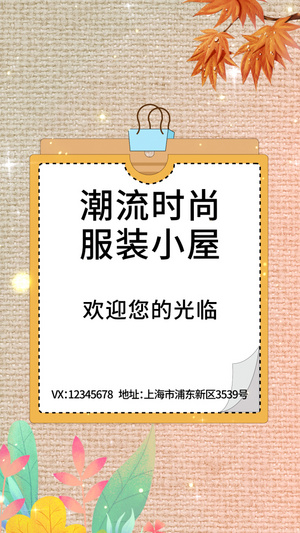 双十一电商新品服装展示宣传模板15秒视频