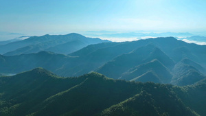 4K航拍安徽皖南高山风景群山自然风光22秒视频