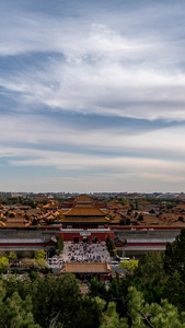 北京历史悠久的故宫视频