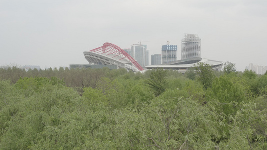 淄博城市航拍风景视频