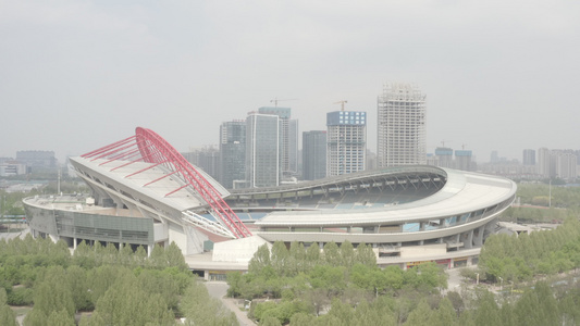 淄博城市航拍风景[中小城市]视频