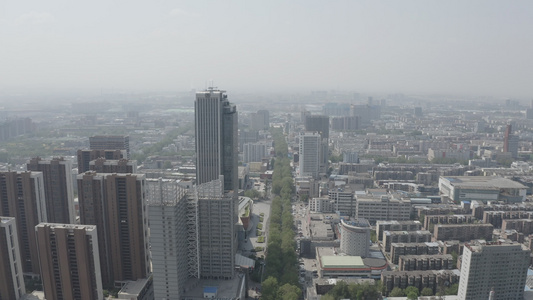 淄博城市航拍风景[中小城市]视频