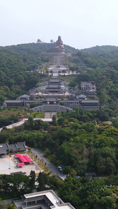 航拍佛山5A级西樵山风景名胜区4A景点视频