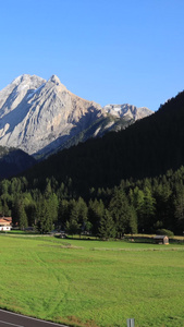 意大利多洛米蒂山区自然风光延时视频旅游景点视频