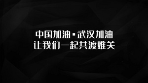 武汉加油文字快闪AE模板28秒视频