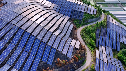 光伏太阳能发电新能源碳中和电网视频